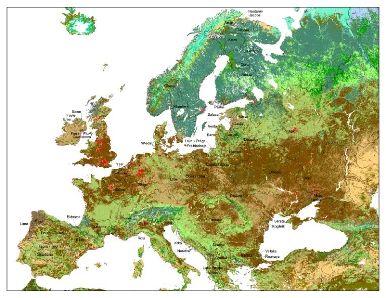 Οι δορυφορικές εφαρμογές του Land Use Basic System TM Χαρτογράφηση των υφιστάμενων δικτύων και σχεδιασμός νέων/ανεπτυγμένων (δρόμους, ηλεκτροδότηση, κτλ.