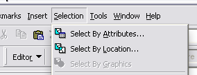 Κιηθ ζην κελνύ Selection > Select By Attributes. Ο ππνινγηζηήο SQL αλνίγεη. Τπνζέζηε όηη ζέιεηε λα γλσξίζεηε ηηο ρώξεο πνπ ε ζλεζηκόηεηα ην 1970 ήηαλ κηθξόηεξε από απηή ην 1999.