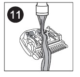 Πιέστε την κεφαλή κοπής για να μπει και πάλι στη θέση της επάνω στη συσκευή, έως ότου ακούσετε ένα χαρακτηριστικό κλικ (εικόνα 13). 11 Αντικατάσταση της Κεφαλής Κοπής 1.