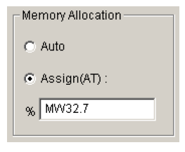 Εδώ μπορείτε να κάνετε κατανομή της μεταβλητής σε μια τοποθεσία μνήμης.