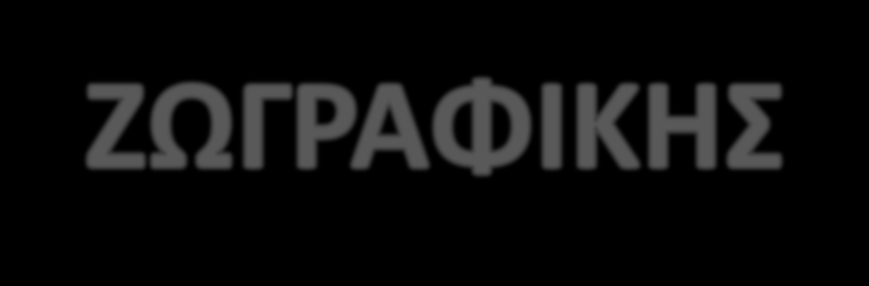 Η ζωγραφική, ανάλογα με το