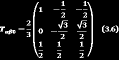 46 όπου xα, xβ η α και η β συνιστώσα του διανύσματος x Το διάνυσμα x στο οποίο θέλουμε να προσανατολίσουμε το στρεφόμενο πλαίσιο d q έχει δύο συνιστώσες στο στατό πλαίσιο αναφοράς α β.
