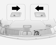 72 Αποθήκευση Κλείσιμο του καλύμματος Αφαίρεση του καλύμματος Κάλυμμα πίσω αποθηκευτικού χώρου του δαπέδου Τραβήξτε το κάλυμμα του χώρου αποσκευών προς το πίσω μέρος του οχήματος χρησιμοποιώντας τη