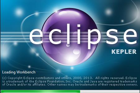 Εικόνα 2.1 Λογότυπο του Eclipse Kepler Μόλις ανοίξει το Eclipse φαίνεται η αρχική οθόνη του περιβάλλοντος (εικόνα 2.2).