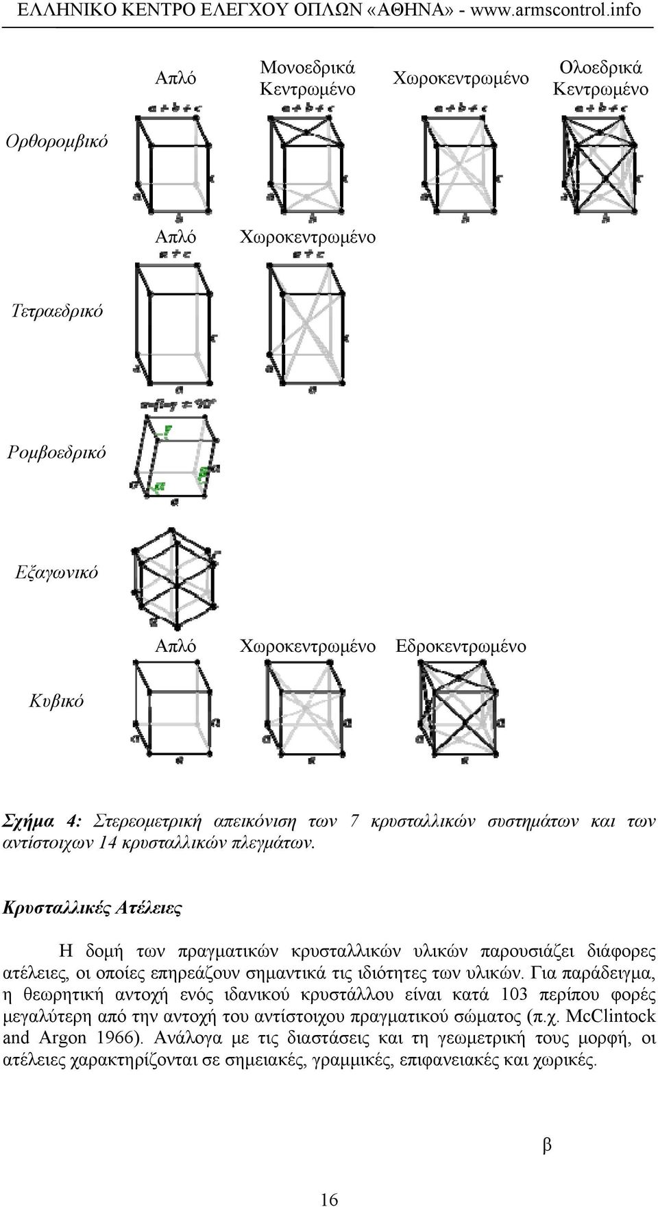 Κρυσταλλικές Ατέλειες Η δομή των πραγματικών κρυσταλλικών υλικών παρουσιάζει διάφορες ατέλειες, οι οποίες επηρεάζουν σημαντικά τις ιδιότητες των υλικών.