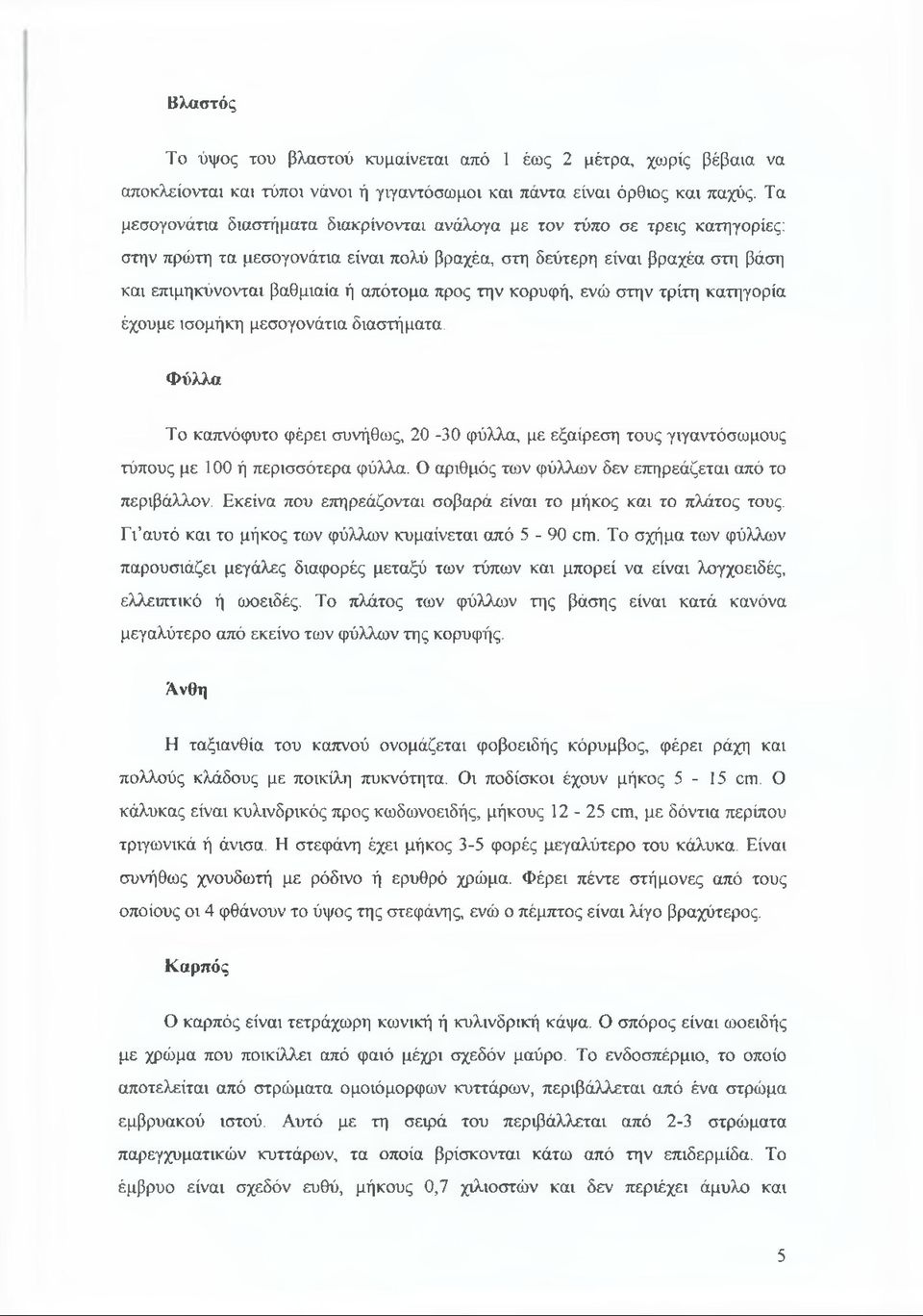 προς την κορυφή, ενώ στην τρίτη κατηγορία έχουμε ισομήκη μεσογονάτια διαστήματα. Φύλλα Το καπνόφυτο φέρει συνήθως, 20-30 φύλλα, με εξαίρεση τους γιγαντόσωμους τύπους με 100 ή περισσότερα φύλλα.