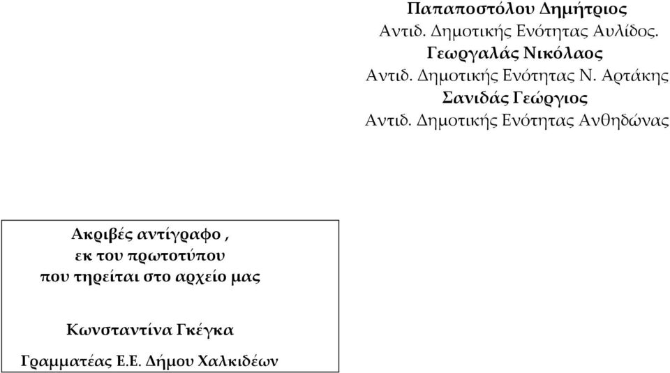 Αρτάκης Σανιδάς Γεώργιος Αντιδ.