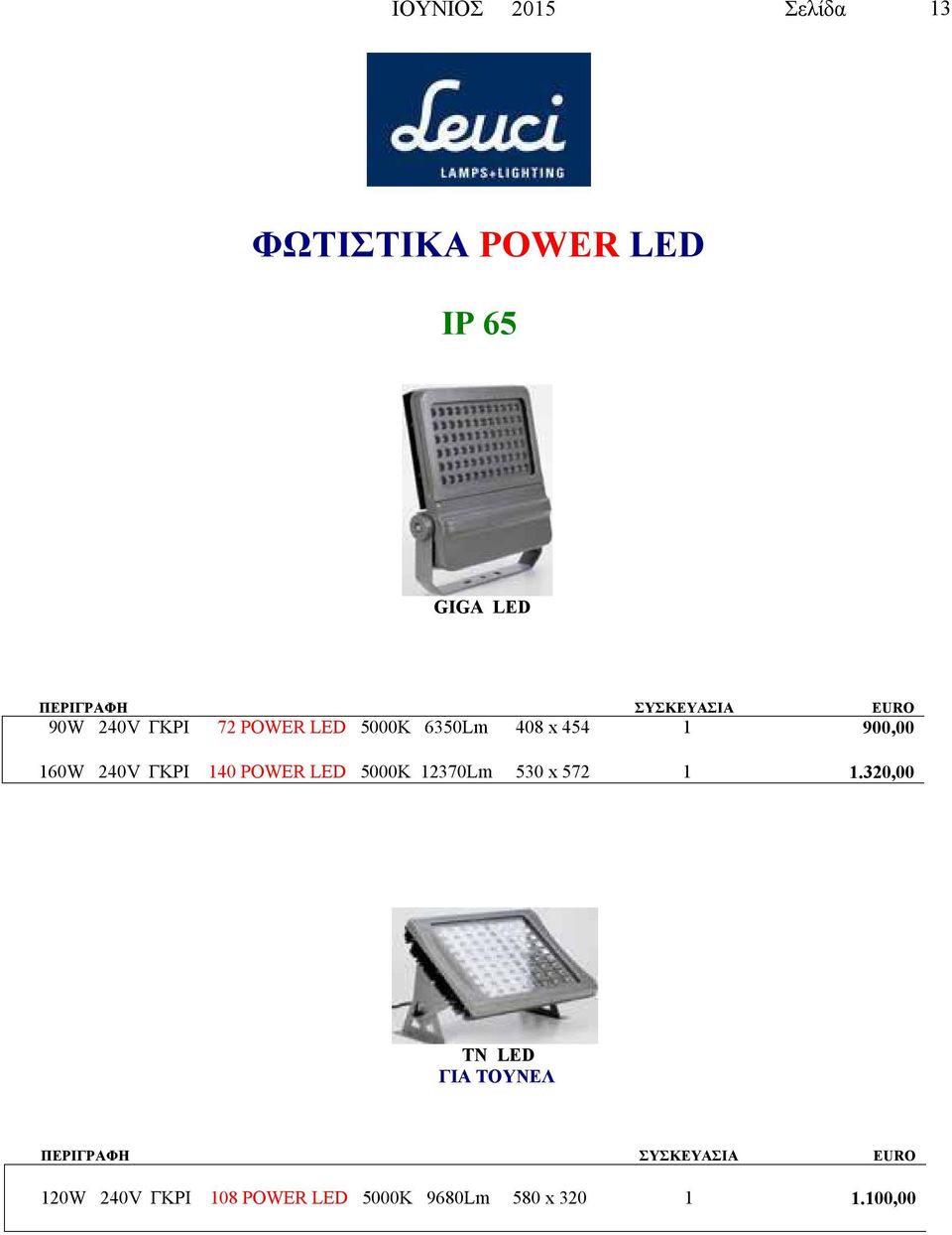 240V ΓΚΡΙ 140 POWER LED 5000K 370Lm 530 x 572 1 1.