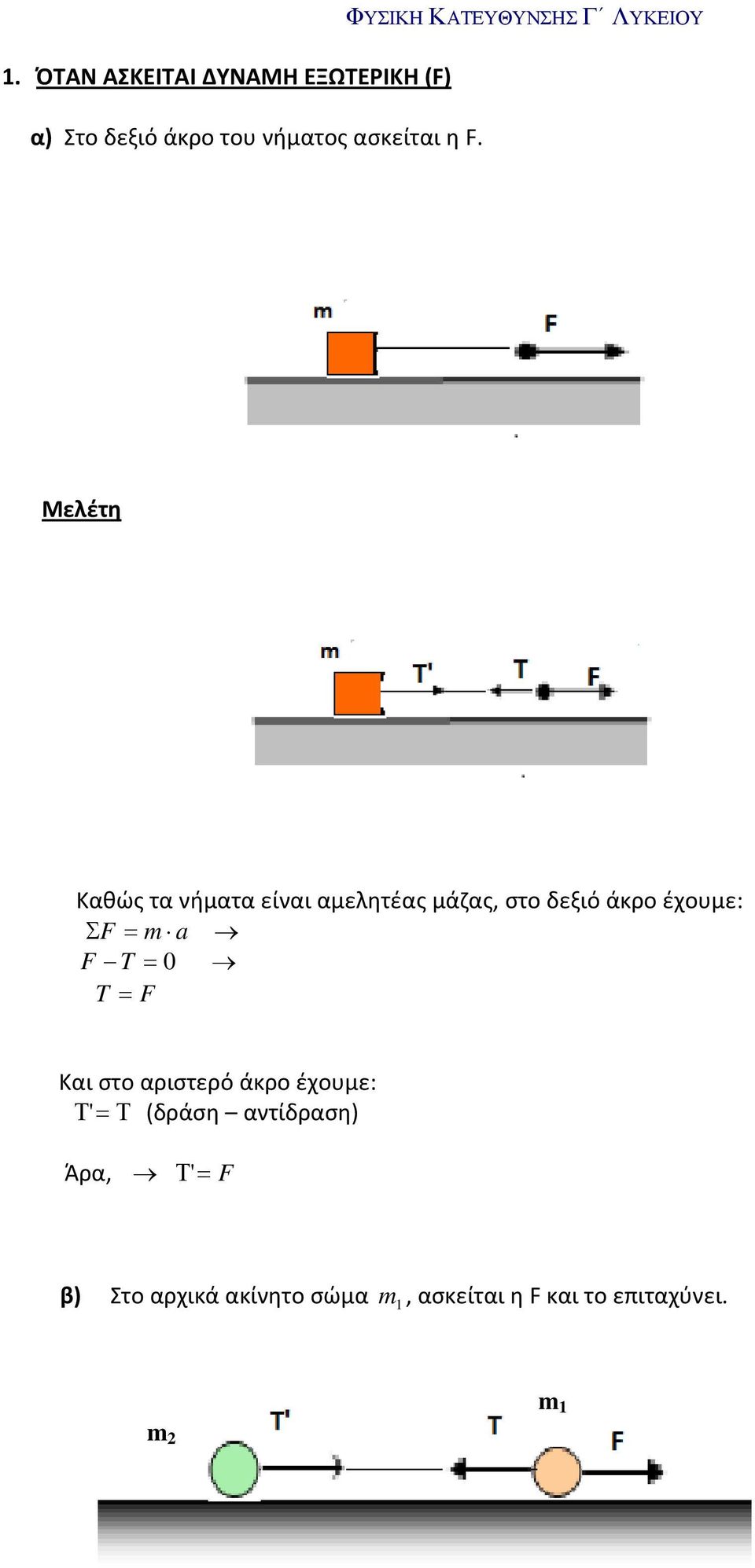 ΤΟ ΝΗΜΑ (ΑΝΕΛΑΣΤΙΚΟ ΚΑΙ ΧΩΡΙΣ ΜΑΖΑ) ΚΑΙ Η α.α.τ. - PDF ΔΩΡΕΑΝ Λήψη