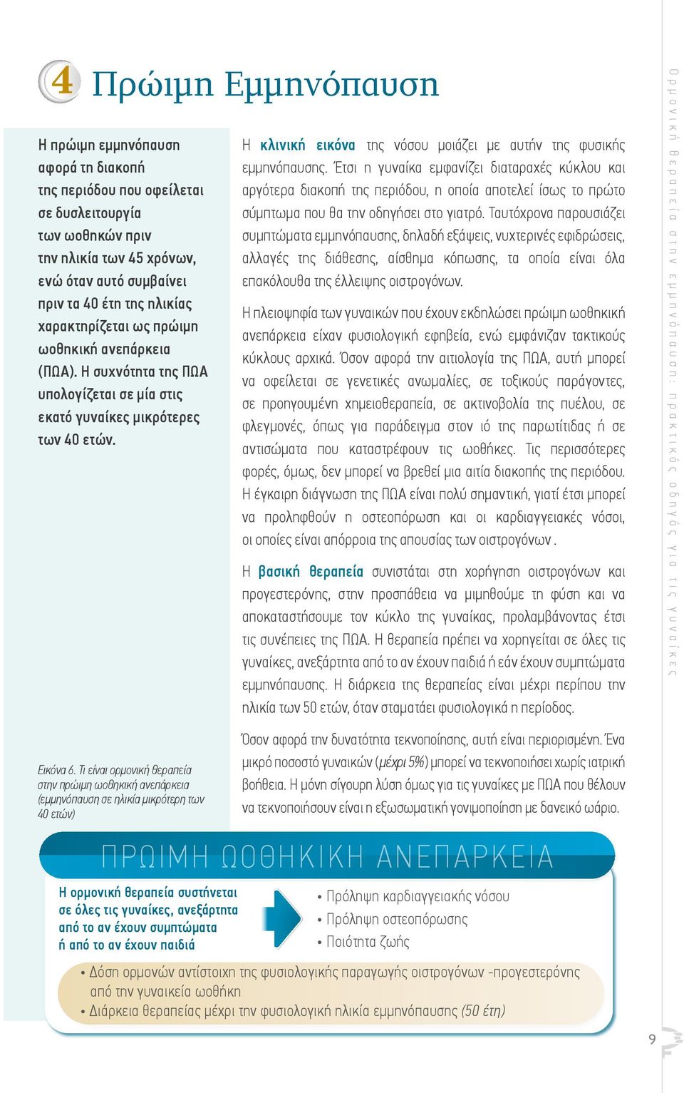 Η κλινική εικόνα της νόσου μοιάζει με αυτήν της φυσικής εμμηνόπαυσης.