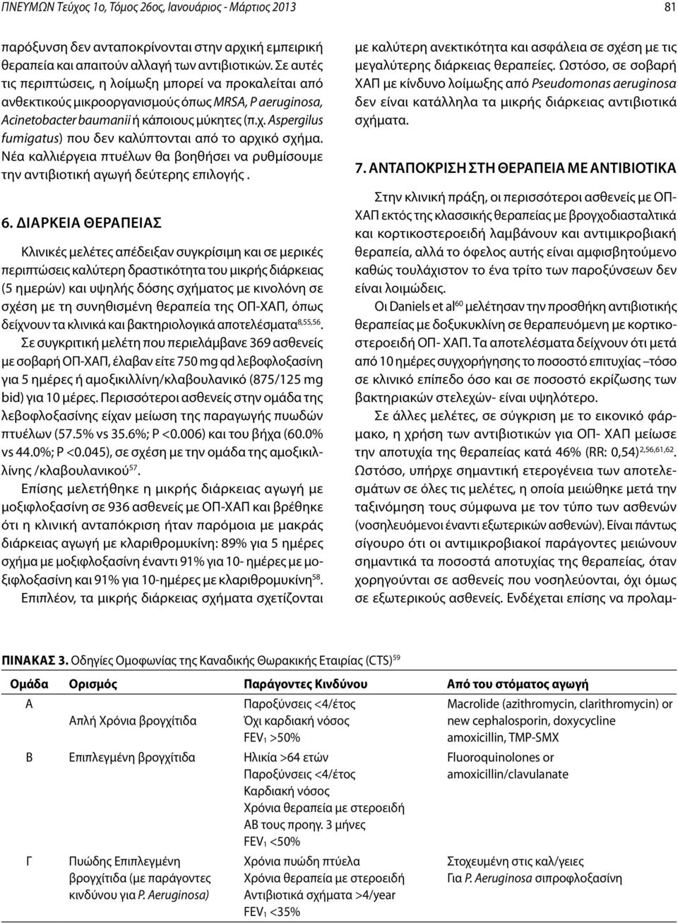 Aspergilus fumigatus) που δεν καλύπτονται από το αρχικό σχήμα. Nέα καλλιέργεια πτυέλων θα βοηθήσει να ρυθμίσουμε την αντιβιοτική αγωγή δεύτερης επιλογής. 6.