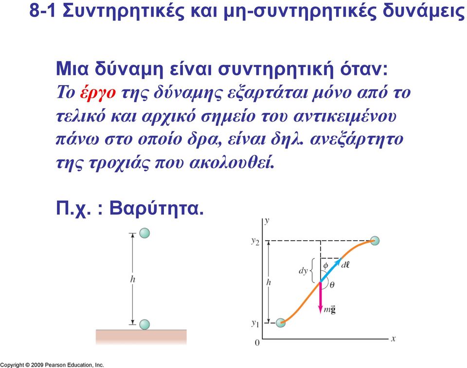 τελικό και αρχικό σηµείο του αντικειµένου πάνω στο οποίο δρα,