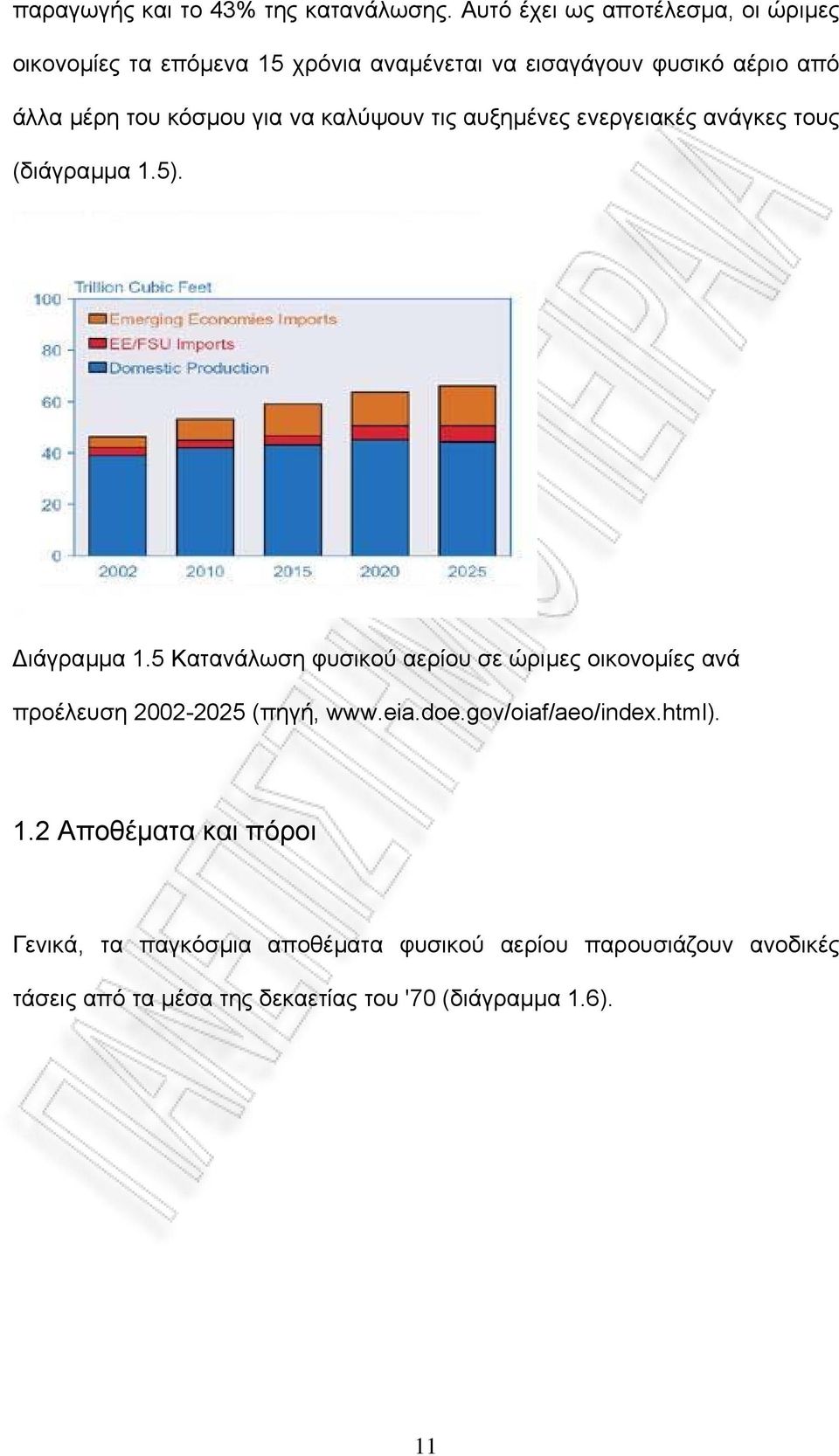 για να καλύψουν τις αυξηµένες ενεργειακές ανάγκες τους (διάγραµµα 1.5). ιάγραµµα 1.