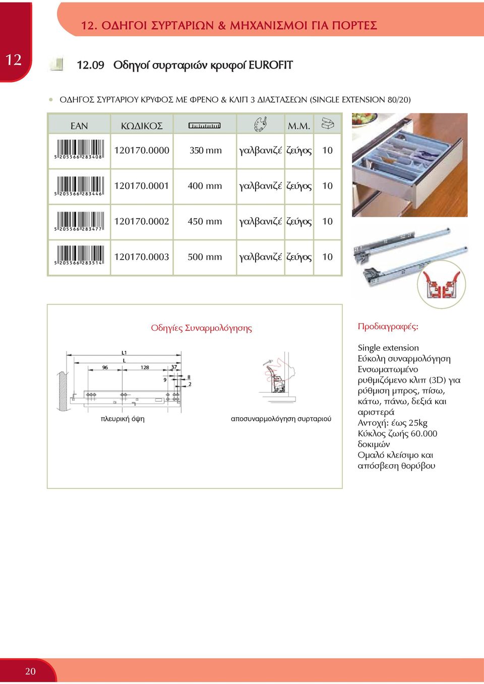 0000 350 mm γαλβανιζέ ζεύγος 10 0170.0001 400 mm γαλβανιζέ ζεύγος 10 0170.0002 450 mm γαλβανιζέ ζεύγος 10 0170.