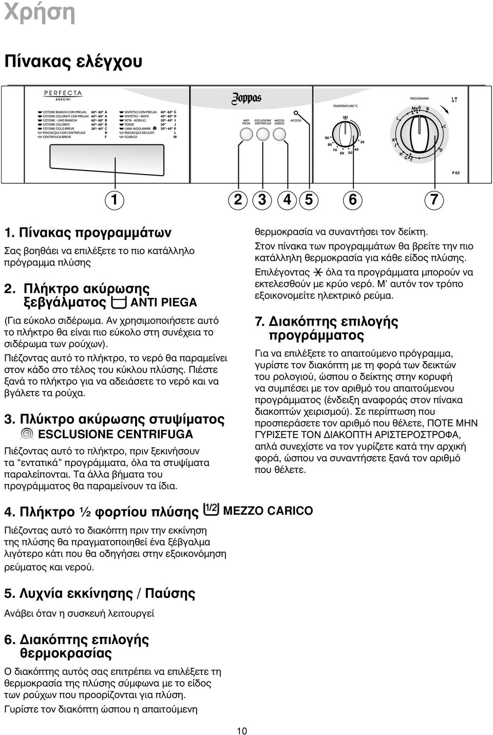 Πιέστε ξανά το πλήκτρο για να αδειάσετε το νερό και να βγάλετε τα ρούχα. 3.