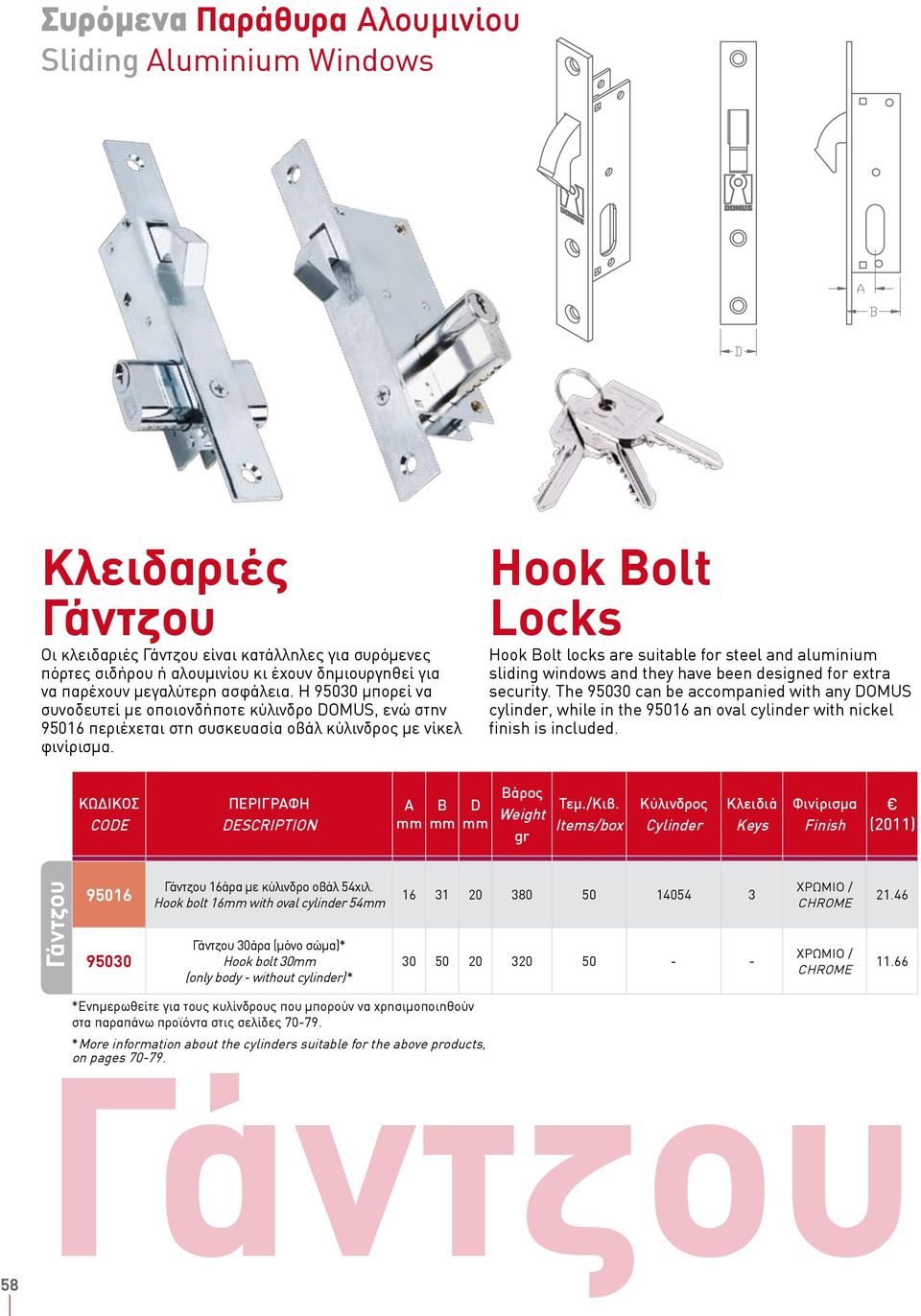 Hook Bolt Locks Hook Bolt locks are suitable for steel and aluminium sliding windows and they have been designed for extra security.