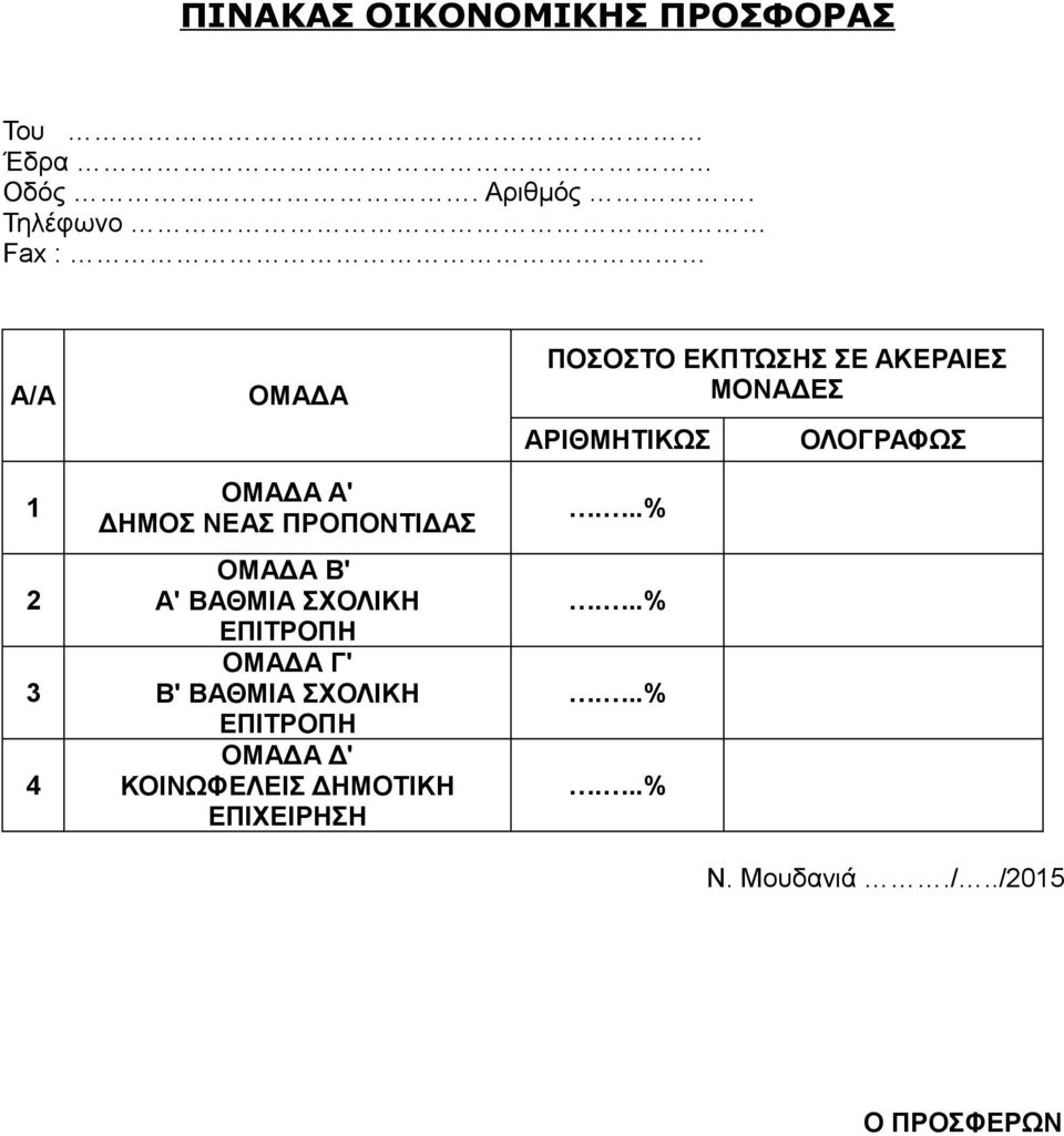 1 2 3 4 ΟΜΑΔΑ Α' ΔΗΜΟΣ ΝΕΑΣ ΠΡΟΠΟΝΤΙΔΑΣ ΟΜΑΔΑ Β' Α' ΒΑΘΜΙΑ ΣΧΟΛΙΚΗ ΕΠΙΤΡΟΠΗ ΟΜΑΔΑ Γ'