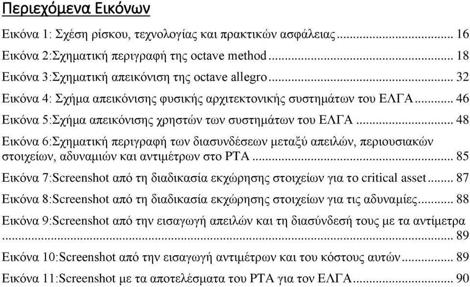 .. 48 Εικόνα 6:Σχηματική περιγραφή των διασυνδέσεων μεταξύ απειλών, περιουσιακών στοιχείων, αδυναμιών και αντιμέτρων στο PTA.