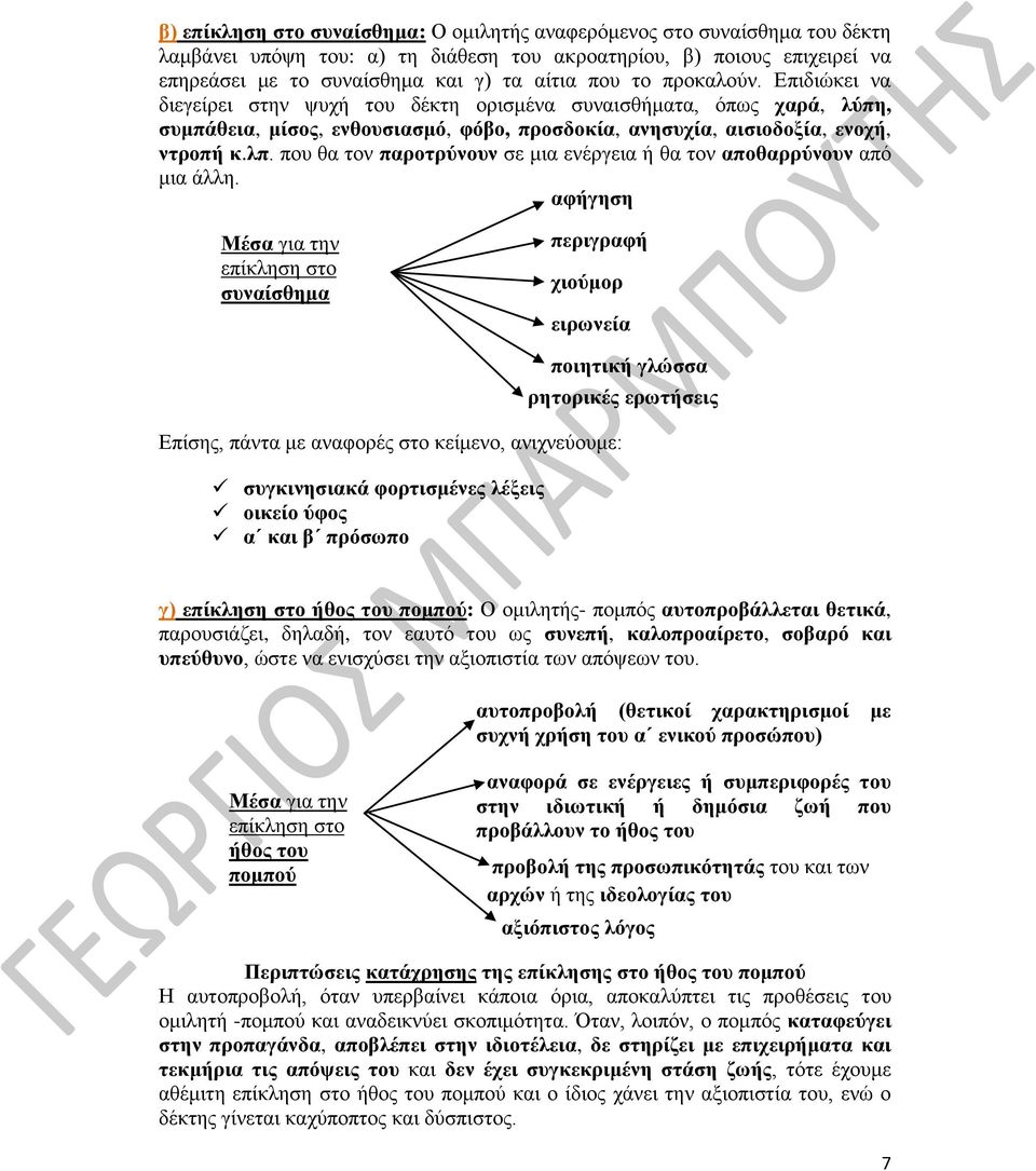 που θα τον παροτρύνουν σε μια ενέργεια ή θα τον αποθαρρύνουν από μια άλλη.