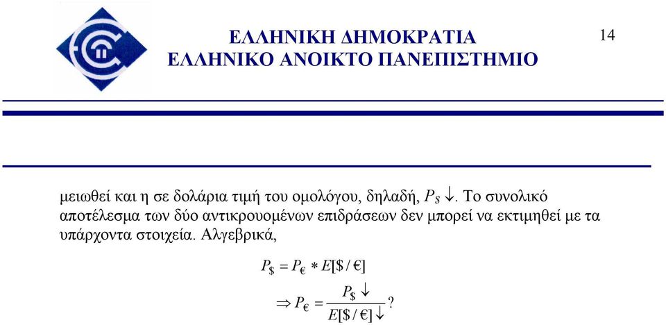 Το συνολικό αποτέλεσμα των δύο αντικρουομένων