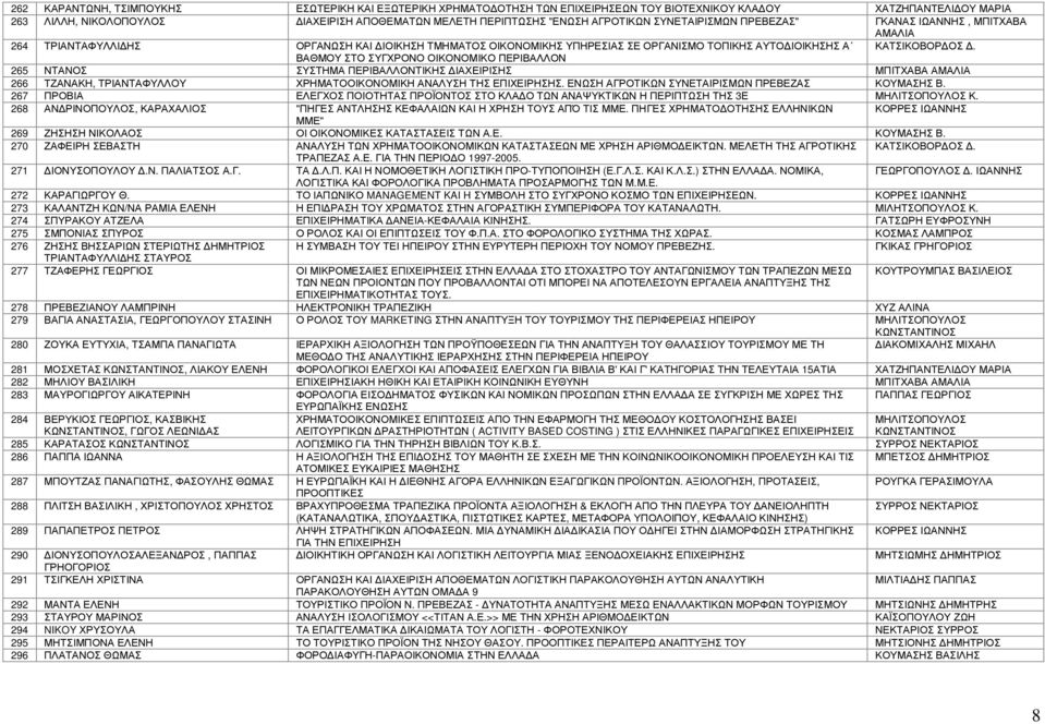 ΒΑΘΜΟΥ ΣΤΟ ΣΥΓΧΡΟΝΟ ΟΙΚΟΝΟΜΙΚΟ ΠΕΡΙΒΑΛΛΟΝ 265 ΝΤΑΝΟΣ ΣΥΣΤΗΜΑ ΠΕΡΙΒΑΛΛΟΝΤΙΚΗΣ ΙΑΧΕΙΡΙΣΗΣ ΜΠΙΤΧΑΒΑ ΑΜΑΛΙΑ 266 ΤΖΑΝΑΚΗ, ΤΡΙΑΝΤΑΦΥΛΛΟΥ ΧΡΗΜΑΤΟΟΙΚΟΝΟΜΙΚΗ ΑΝΑΛΥΣΗ ΤΗΣ ΕΠΙΧΕΙΡΗΣΗΣ.