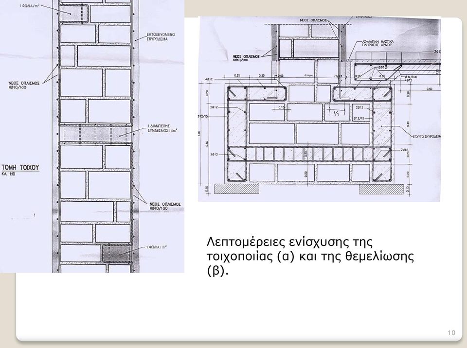 τοιχοποιίας (α)