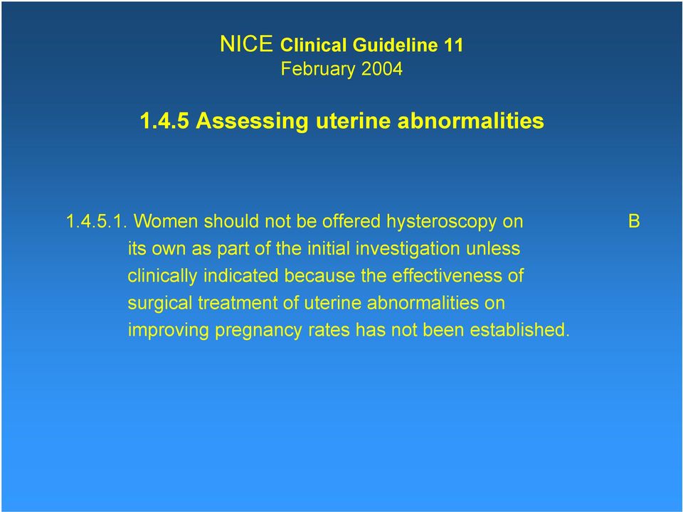 4.5 Assessing uterine abnormalities 1.