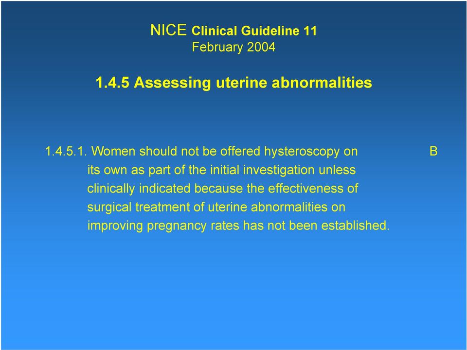 4.5 Assessing uterine abnormalities 1.