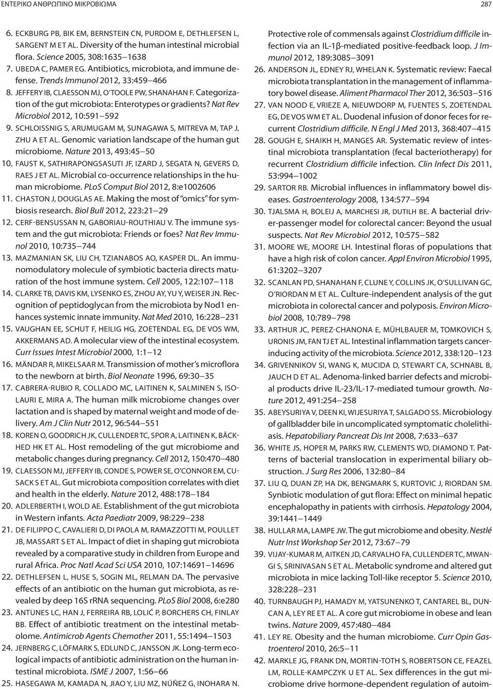 Categorization of the gut microbiota: Enterotypes or gradients? Nat Rev Microbiol 2012, 10:591 592 9. SCHLOISSNIG S, ARUMUGAM M, SUNAGAWA S, MITREVA M, TAP J, ZHU A ET AL.