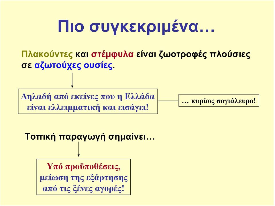 Δηλαδή από εκείνες που η Ελλάδα είναι ελλειμματική και εισάγει!