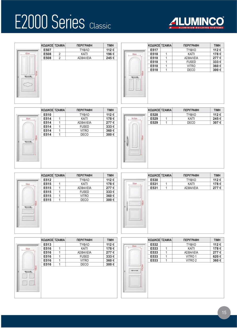 ΤΥΦΛΟ 112 E515 1 ΚΑΪΤΙ 178 E515 1 ΑΣΦΑΛΕΙΑ 277 E515 1 FUSED 333 E515 1 VITRO 360 E515 1 DECO 300 E530 ΤΥΦΛΟ 112 E531 1 ΚΑΪΤΙ 178 E531 1 ΑΣΦΑΛΕΙΑ 277 E513 ΤΥΦΛΟ 112 E516 1