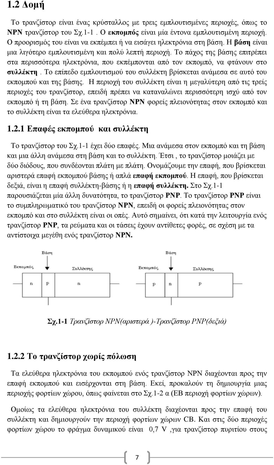Το πάχος της βάσης επιτρέπει στα περισσότερα ηλεκτρόνια, που εκπέμπονται από τον εκπομπό, να φτάνουν στο συλλέκτη.