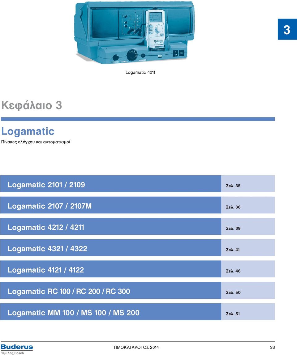 39 Logamatic 4321 / 4322 Σελ. 41 Logamatic 4121 / 4122 Σελ.