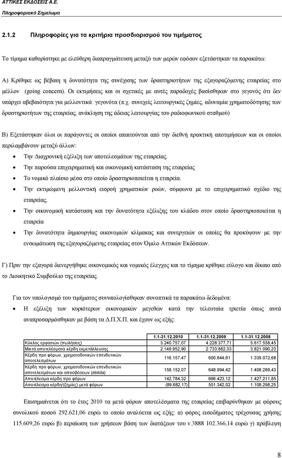 Οι εκτιμήσεις και οι σχε