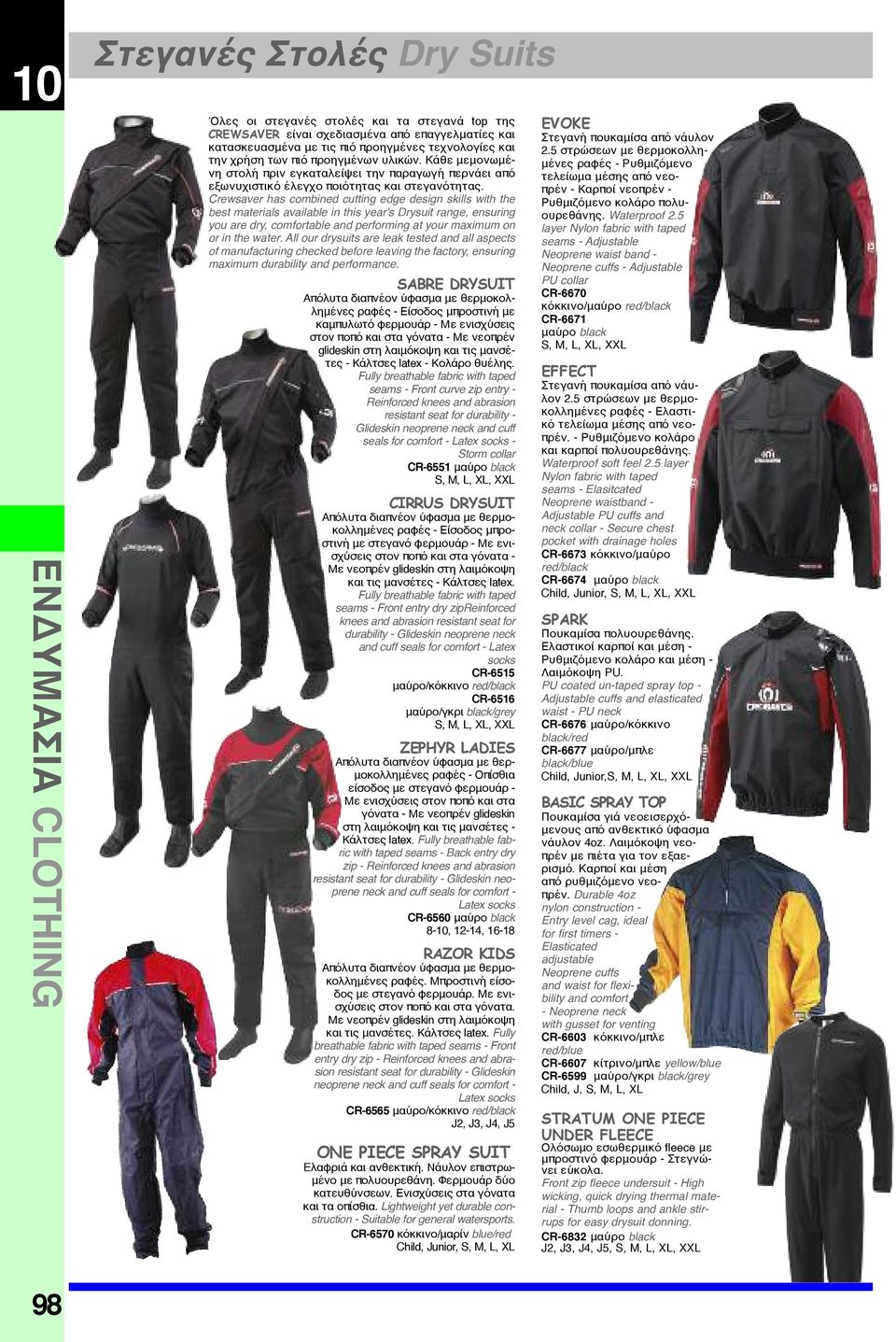 Crewsaver has combined cutting edge design skills with the best materials available in this year's Drysuit range, ensuring you are dry, comfortable and performing at your maximum on or in the water.