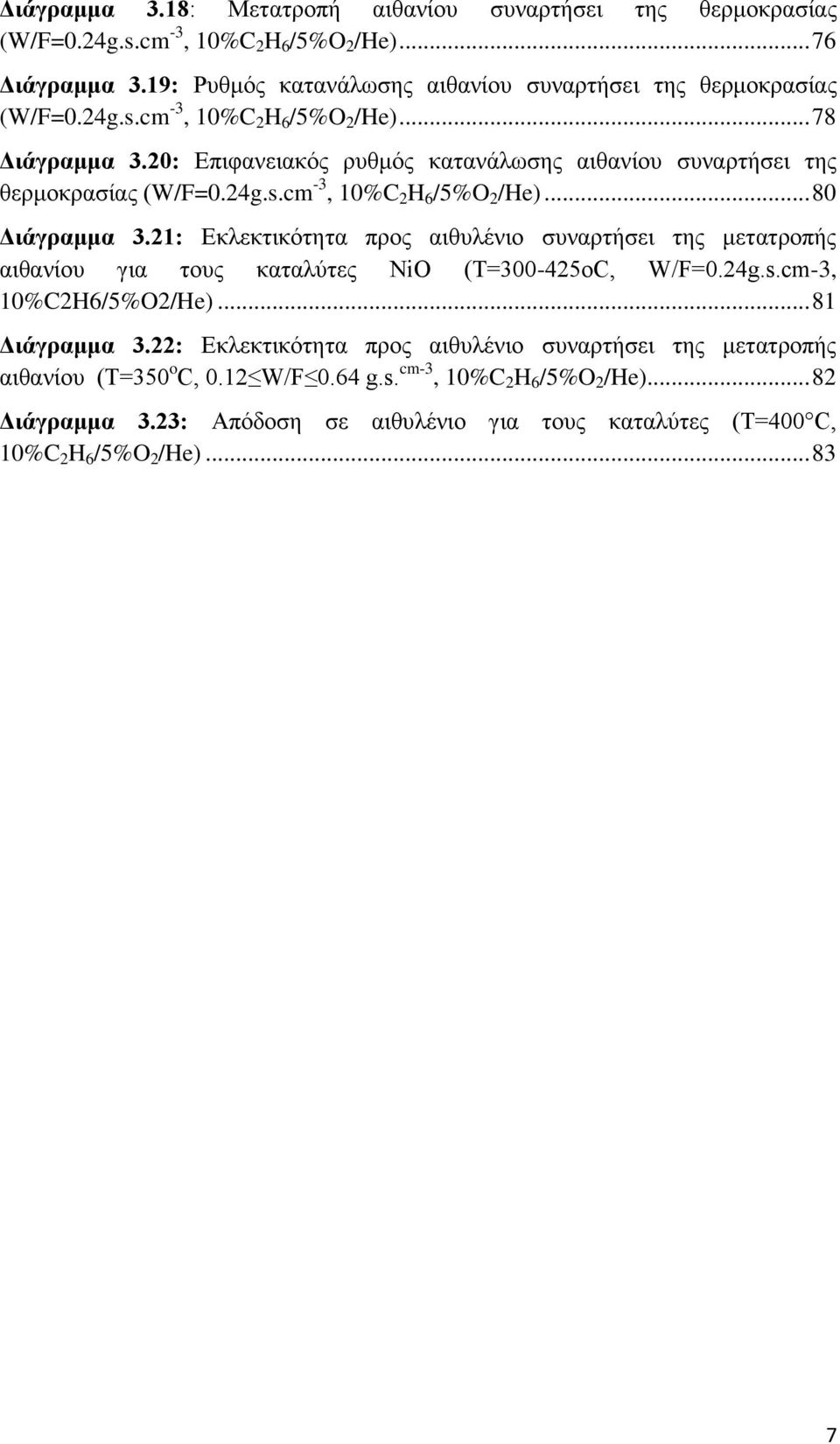 21: Εκλεκτικότητα προς αιθυλένιο συναρτήσει της μετατροπής αιθανίου για τους καταλύτες NiO (Τ=300-425οC, W/F=0.24g.s.cm-3, 10%C2H6/5%O2/He)... 81 Διάγραμμα 3.