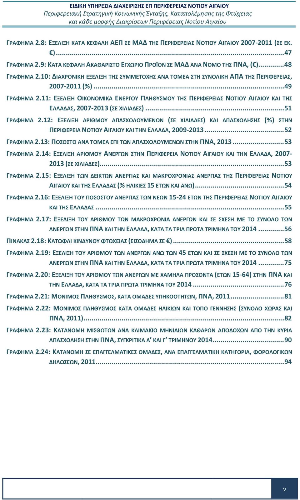 11: ΕΞΕΛΙΞΗ ΟΙΚΟΝΟΜΙΚΑ ΕΝΕΡΓΟΥ ΠΛΗΘΥΣΜΟΥ ΤΗΣ ΠΕΡΙΦΕΡΕΙΑΣ ΝΟΤΙΟΥ ΑΙΓΑΙΟΥ ΚΑΙ ΤΗΣ ΕΛΛΑΔΑΣ, 2007-2013 (ΣΕ ΧΙΛΙΑΔΕΣ)... 51 ΓΡΑΦΗΜΑ 2.