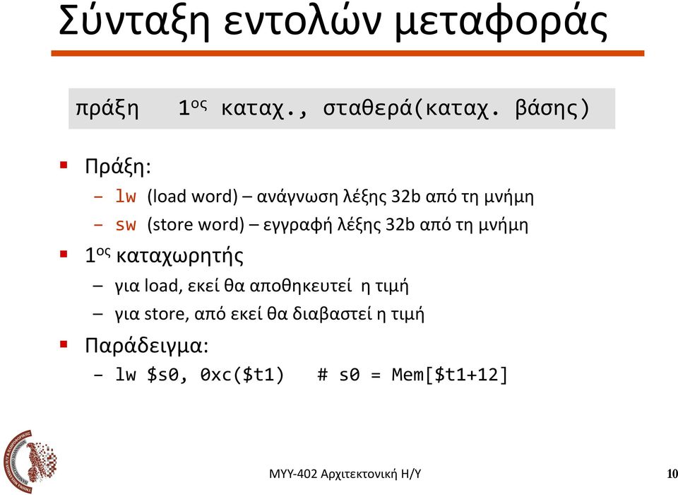 λέξης 32b από τη μνήμη!