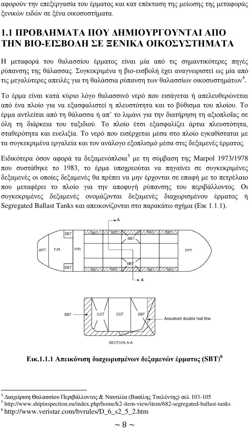 Συγκεκριμένα η βιο-εισβολή έχει αναγνωριστεί ως μία από τις μεγαλύτερες απειλές για τη θαλάσσια ρύπανση των θαλασσίων οικοσυστημάτων 4.