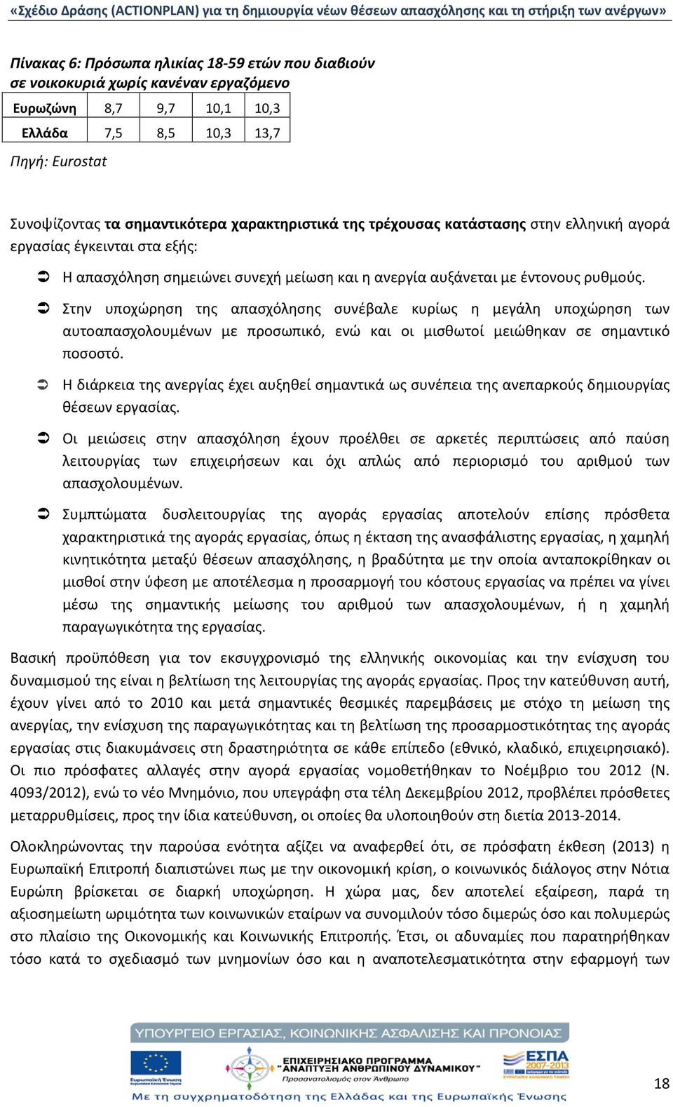 Στην υποχώρηση της απασχόλησης συνέβαλε κυρίως η μεγάλη υποχώρηση των αυτοαπασχολουμένων με προσωπικό, ενώ και οι μισθωτοί μειώθηκαν σε σημαντικό ποσοστό.