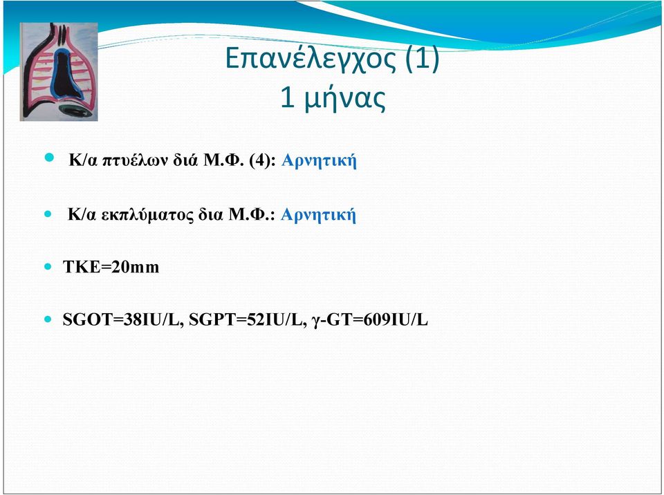 (4): Αρνητική Κ/αεκπλύµατος δια Μ.