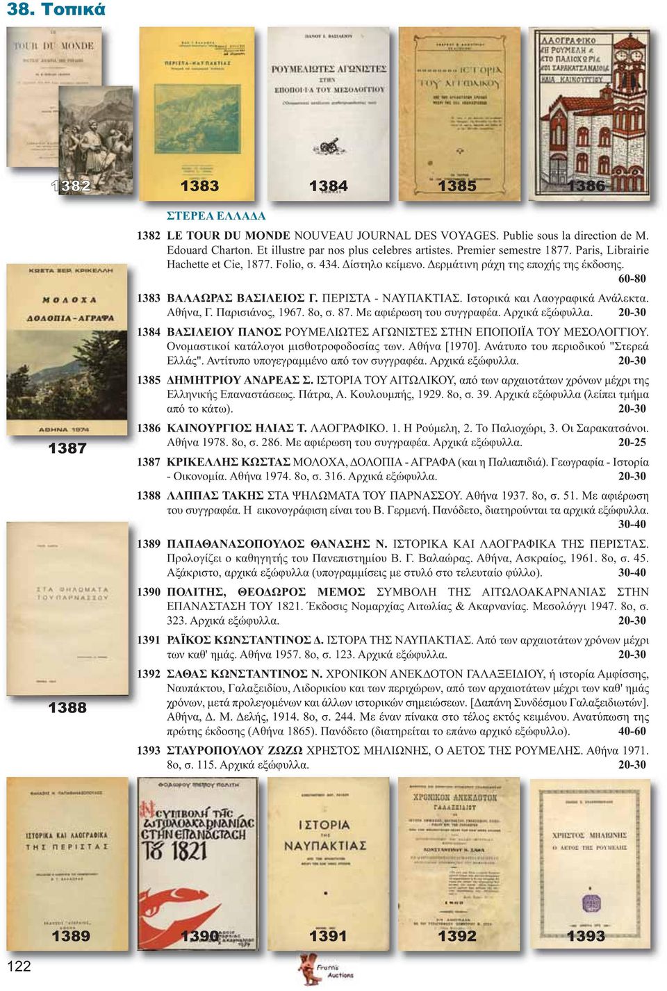 60-80 1383 ΒΑΛΑΩΡΑΣ ΒΑΣΙΛΕΙΟΣ Γ. ΠΕΡΙΣΤΑ - ΝΑΥΠΑΚΤΙΑΣ. Ιστορικά και Λαογραφικά Ανάλεκτα. Αθήνα, Γ. Παρισιάνος, 1967. 8ο, σ. 87. Με αφιέρωση του συγγραφέα. Αρχικά εξώφυλλα.