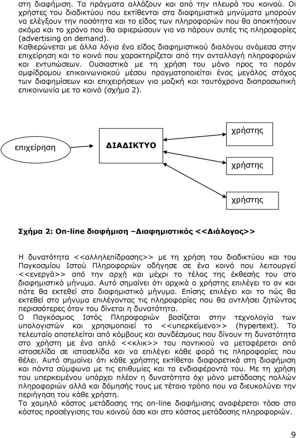 αυτές τις πληροφορίες (advertising on demand).