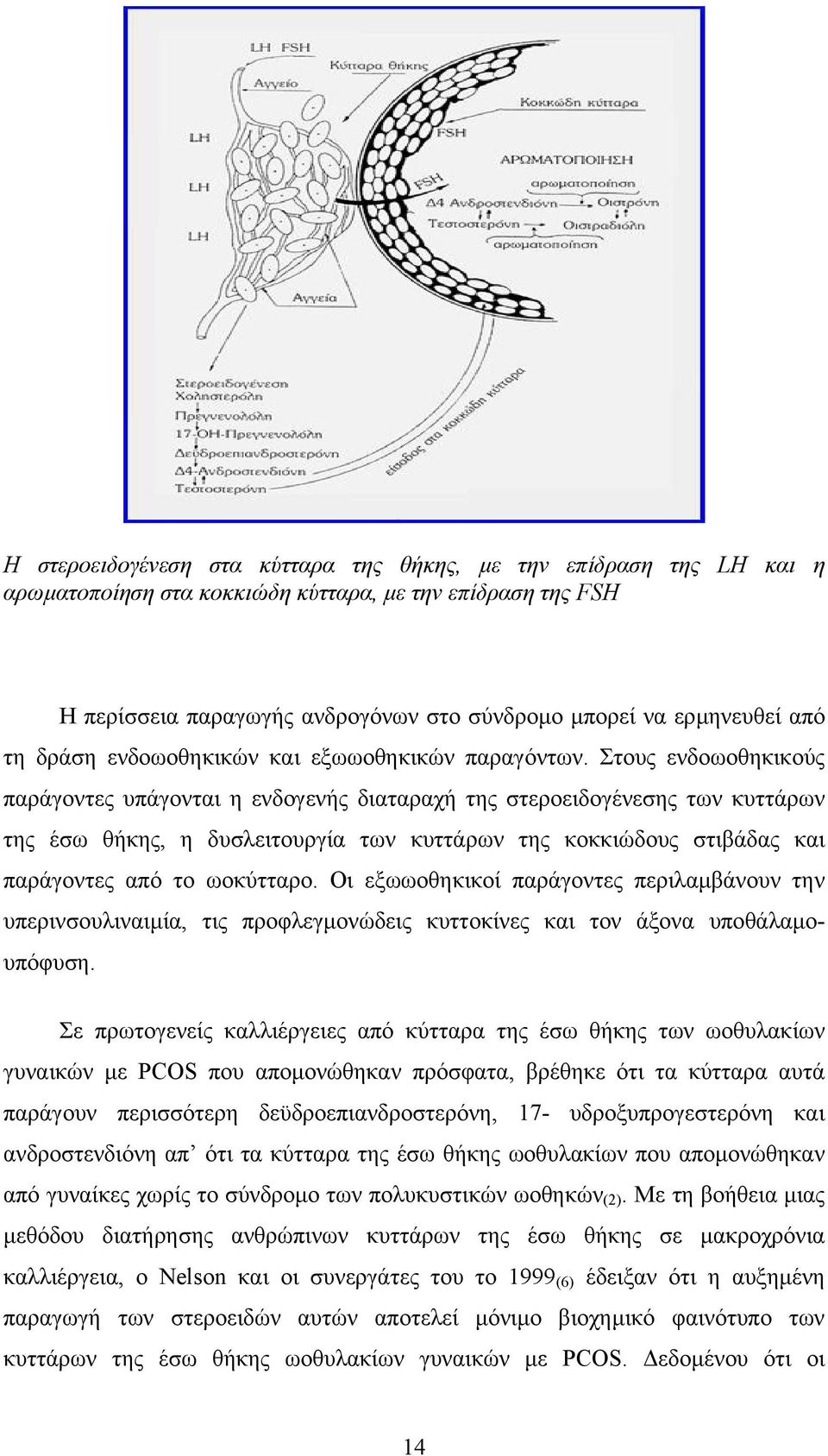 Στους ενδοωοθηκικούς παράγοντες υπάγονται η ενδογενής διαταραχή της στεροειδογένεσης των κυττάρων της έσω θήκης, η δυσλειτουργία των κυττάρων της κοκκιώδους στιβάδας και παράγοντες από το ωοκύτταρο.