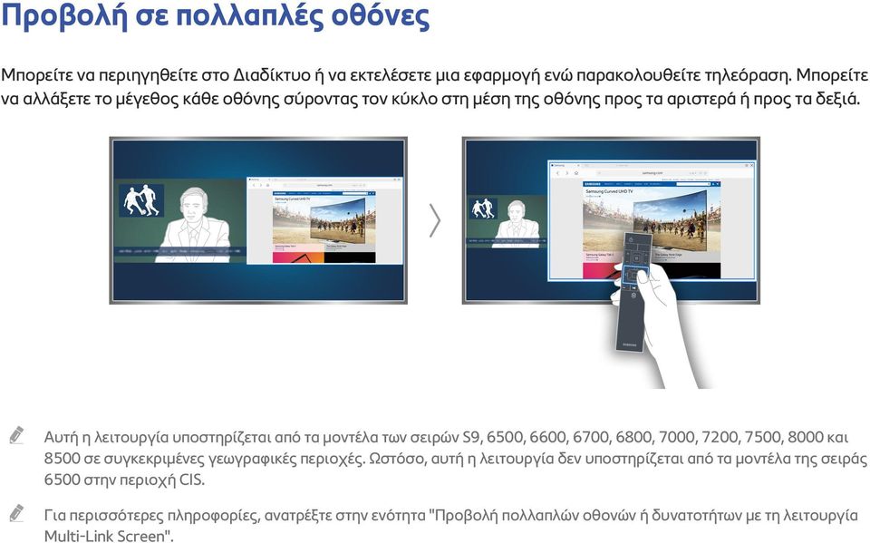 Αυτή η λειτουργία υποστηρίζεται από τα μοντέλα των σειρών S9, 6500, 6600, 6700, 6800, 7000, 7200, 7500, 8000 και 8500 σε συγκεκριμένες γεωγραφικές περιοχές.