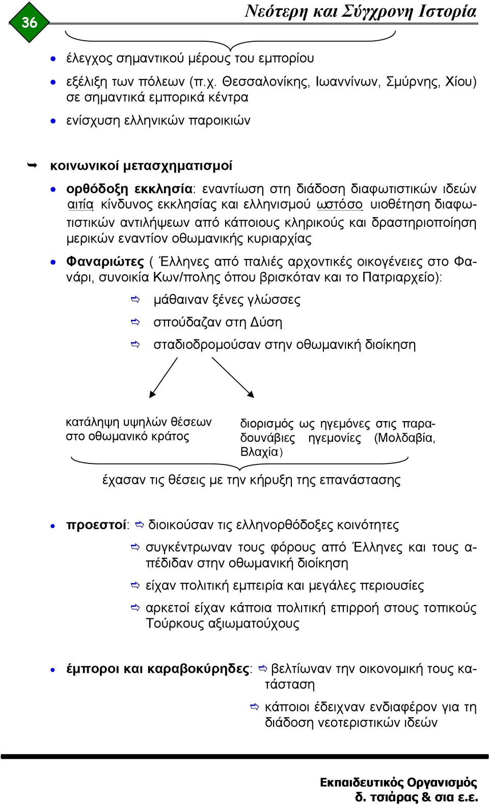 ς σημαντικού μέρους του εμπορίου εξέλιξη των πόλεων (π.χ.