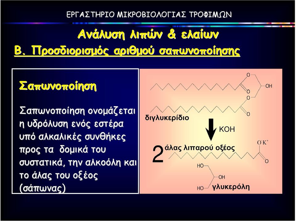 συνθήκες προς τα δοµικά του συστατικά, την αλκοόλη και το