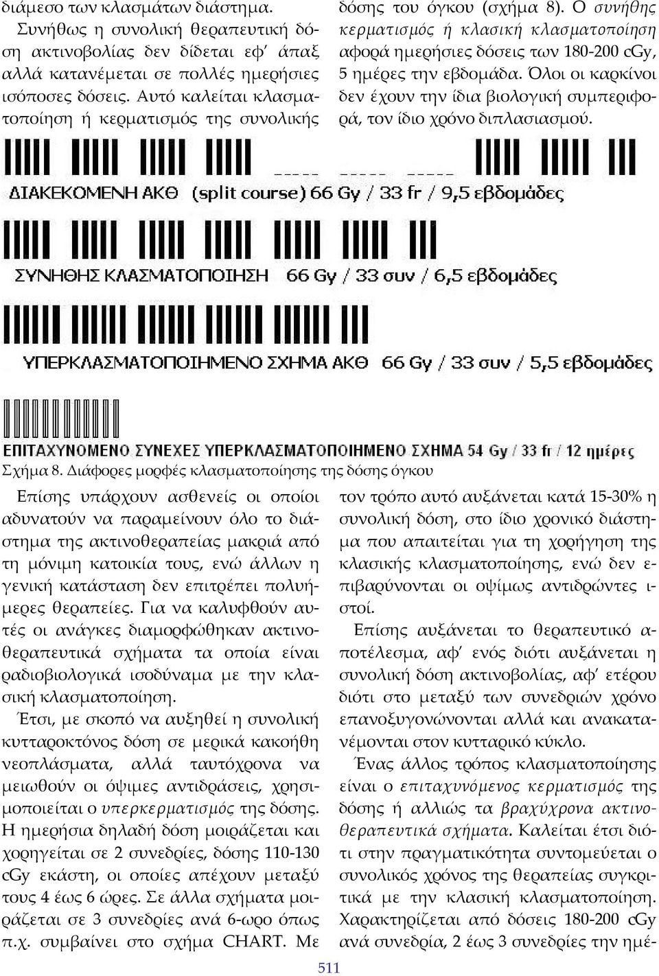 Όλοι οι καρκίνοι δεν έχουν την ίδια βιολογική συμπεριφορά, τον ίδιο χρόνο διπλασιασμού. Σχήμα 8.