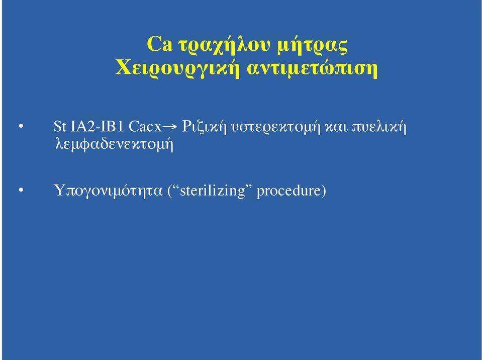 υστερεκτομή και πυελική