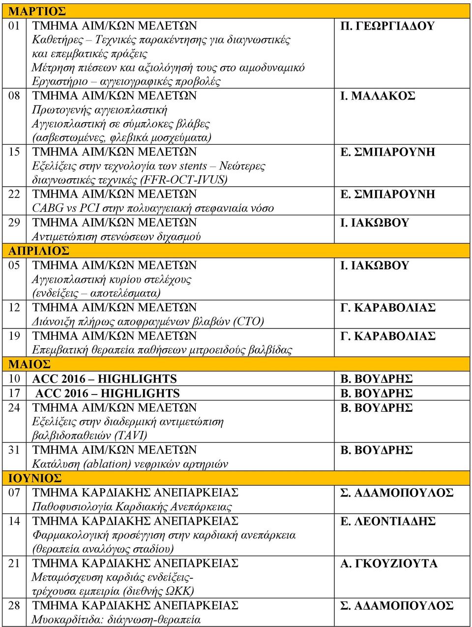 ΜΑΛΑΚΟΣ Πρωτογενής αγγειοπλαστική Αγγειοπλαστική σε σύμπλοκες βλάβες (ασβεστωμένες, φλεβικά μοσχεύματα) 15 ΤΜΗΜΑ ΑΙΜ/ΚΩΝ ΜΕΛΕΤΩΝ Ε.